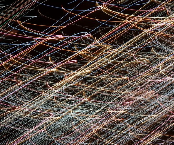 Abstract representation of energy and flow of movements